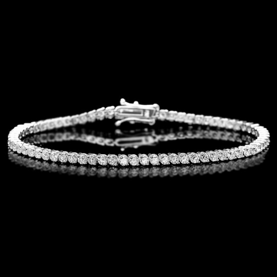 18k White Gold 3.65ct Diamond Bracelet