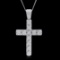 14K White Gold 11.00cts. Diamond Pendant