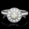 14k White Gold .67ct Diamond Ring