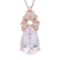 14K Gold 21.98ct Morganite 0.81ct Diamond Pendant