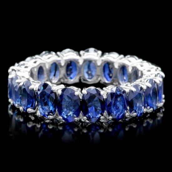 14k White Gold 9.00ct Sapphire Ring