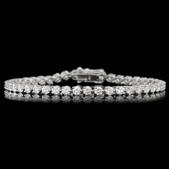 18k White Gold 6.25ct Diamond Bracelet