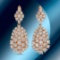 14K Gold 4.77cts Diamond Earrings