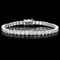 18k White Gold 12.00ct Diamond Tennis Bracelet