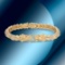 14K Gold 5.31cts Diamond & 0.10cts Ruby Bracelet