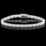 18k White Gold 8.70ct Diamond Bracelet