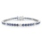 18K Gold 5.75ct Sapphire 0.84cts Diamond Bracelet