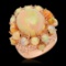 14K Rose Gold, 13.00cts Opal, 2.20cts Diamond Ring