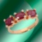 14k Gold 2.11ctc Ruby & 0.08ctc Diamond Ring