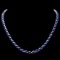18k Gold 30ct Sapphire 1.70ct Diamond Necklace