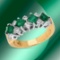 14k Gold 1.00ctc Emerald & 0.50ctc Diamond Ring