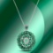 14k Gold 6.67ctc Emerald & 0.57ctc Diamond Pendant