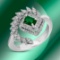 14k Gold 2.00ctc Emerald & 0.57ctc Diamond Ring