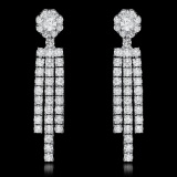 18k White Gold 2.67ct Diamond Earrings