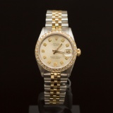 Rolex Two-Tone Datejust 31mm Diamond Dial Diamond Bezel Womens