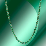 14k Gold 17.79ctc Emerald Necklace