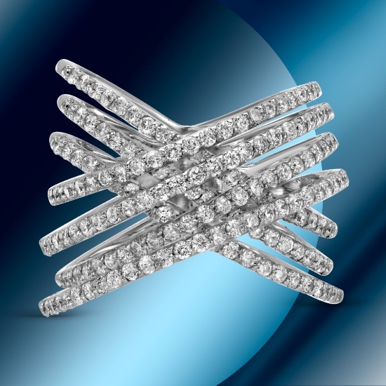 14K Gold 1.57cts Diamond Ring