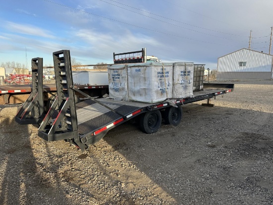 24FT. PTLE HITCH TRLR W/ BEVR TL & RMPS 432