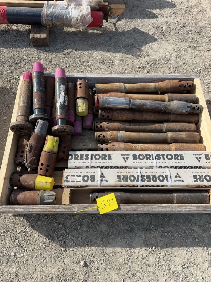 Pallet Of Spline Lock Starter Rods, Adapters, & Chucks