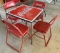 COCA COLA TABLE AND CHAIRS