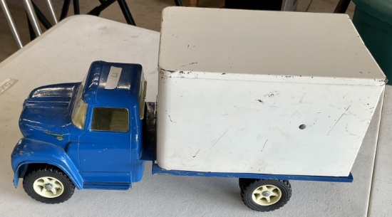 TOY BLUE/WHITE BOX TRUCK