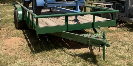 18' HEAVY DUTY FB BUMPER PULL TRAILER