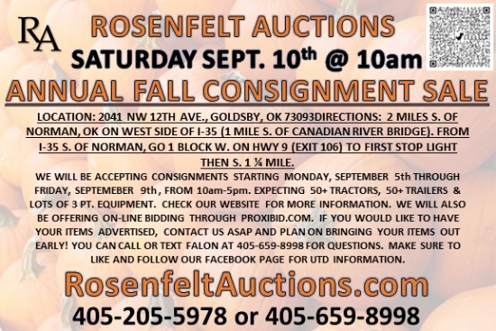 FALL CONSIGNMENT AUCTION