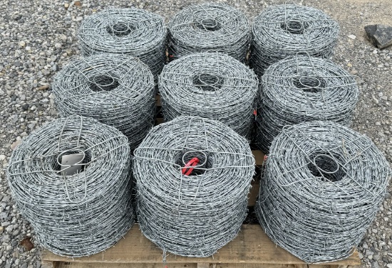 ROLLS OF 4 POINT BARBED WIRE