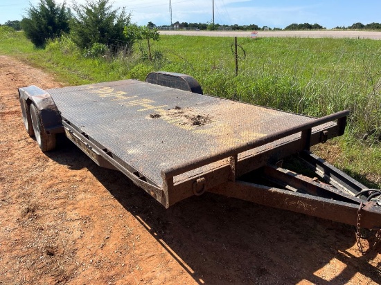 18' CAR HAULER W/ STEEL BED