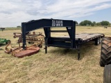 BLACK GOOSENECK TRAILER