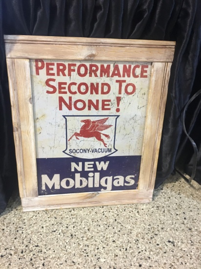 Mobilgas Advertisement Sign