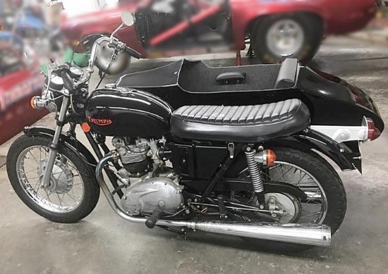 1971 Triumph Bonneville Motorcycle with Sidecar - VIN:CE16372T120R