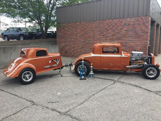 1932 Chrysler Steel Coupe Street Rod with Matching Trailer