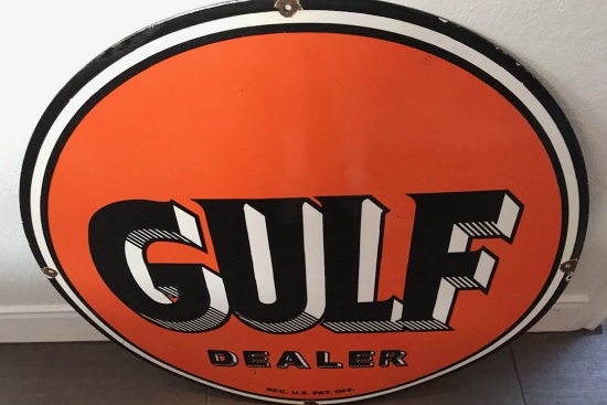 0 GULF DEALER SIGN