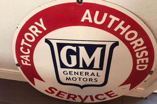0 GM FACTORY AUTHORIZED SERVICE SIGN