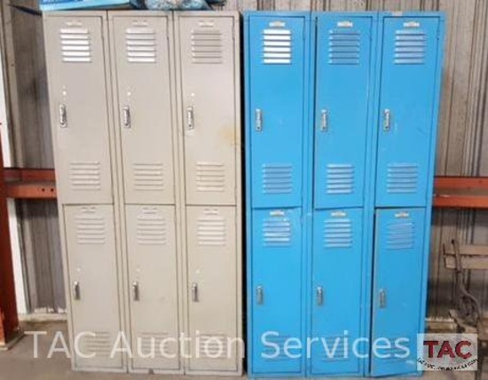 Uline Double Tier Lockers - 12 Assembled