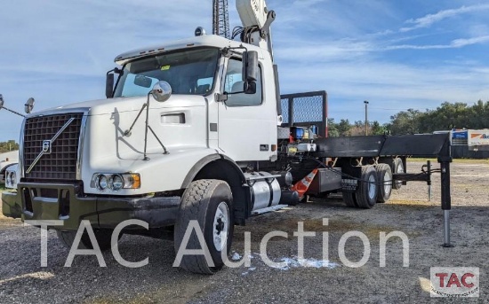 2004 Volvo VHD64F Flatbed With Knuckle Boom