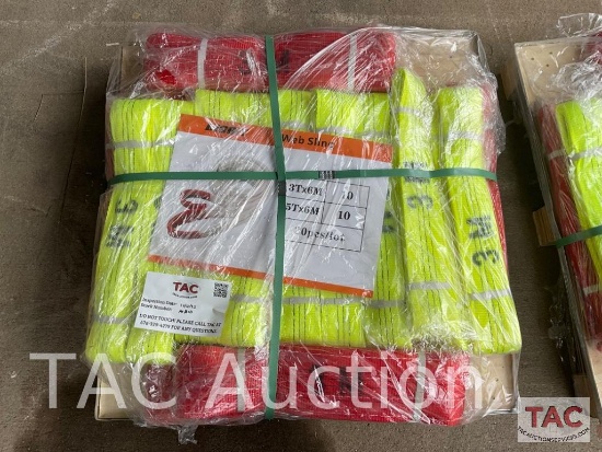 New (20 Count) Pallet Of Lifting Slings