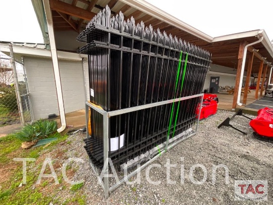 New Powdered Coated Galvanized Steel Fencing