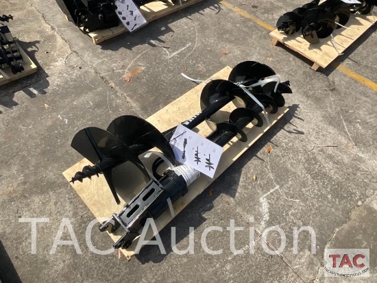 New (3) Piece Mini Excavator Auger Set