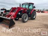 2021 CASE 75C 4x4 Enclosed Cab Tractor W/ Front End Loader