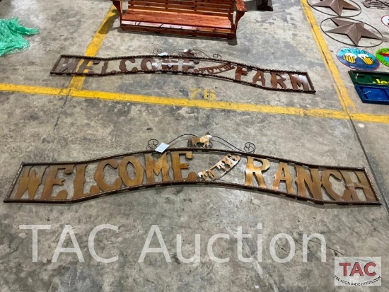 Welcome to the Ranch Sign