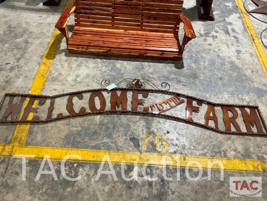 Welcome to the Farm Sign