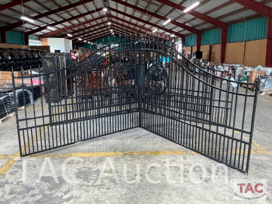 Set of Wrought Iron Tree Gates