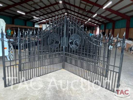 Set of Wrought Iron Tree Gates