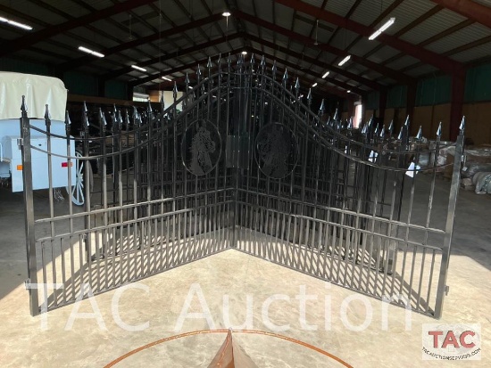 Set of Wrought Iron Horse Gates
