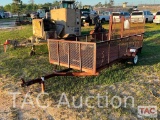 12ft x 5ft Utility Equipment Trailer W/Ramp Gate