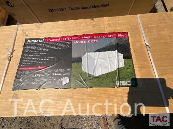 New 12ft X 20ft Single Garage Metal Shed