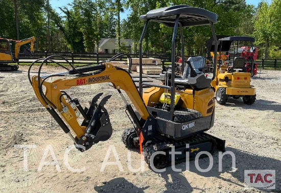 New AGT QK18RXS-C Enclosed Cab Mini Excavator