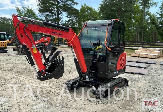 New AGT QNT50R Enclosed Cab Mini Excavator
